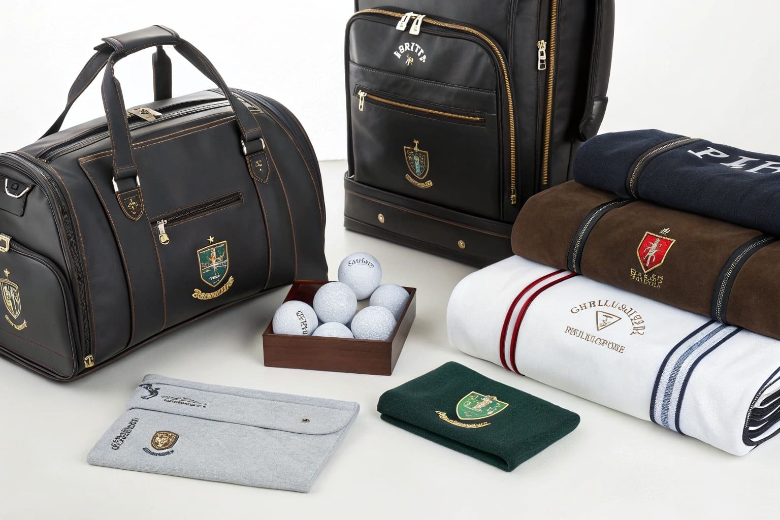 custom embroidered golf bags towels and accessories for corporate gifts