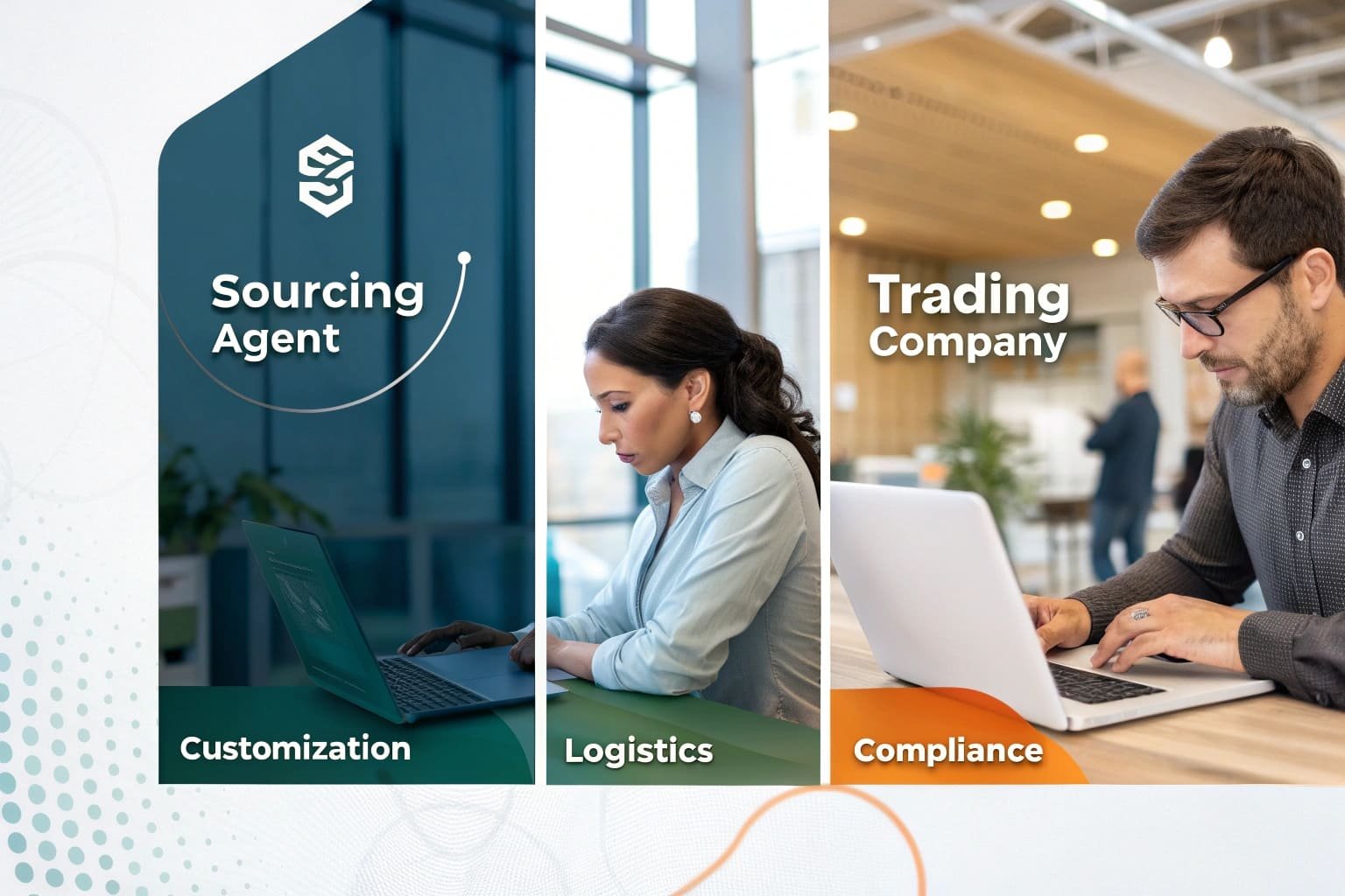 comparison of sourcing agent and trading company roles in b2b supply chain